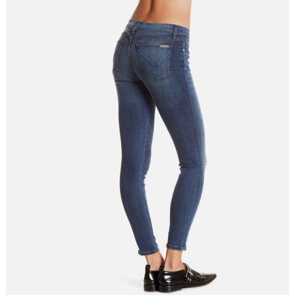 Hudson Krista Ankle Super Skinny Jeans Size 29 Dark Wash Soft Stretch Denim - Picture 2 of 10